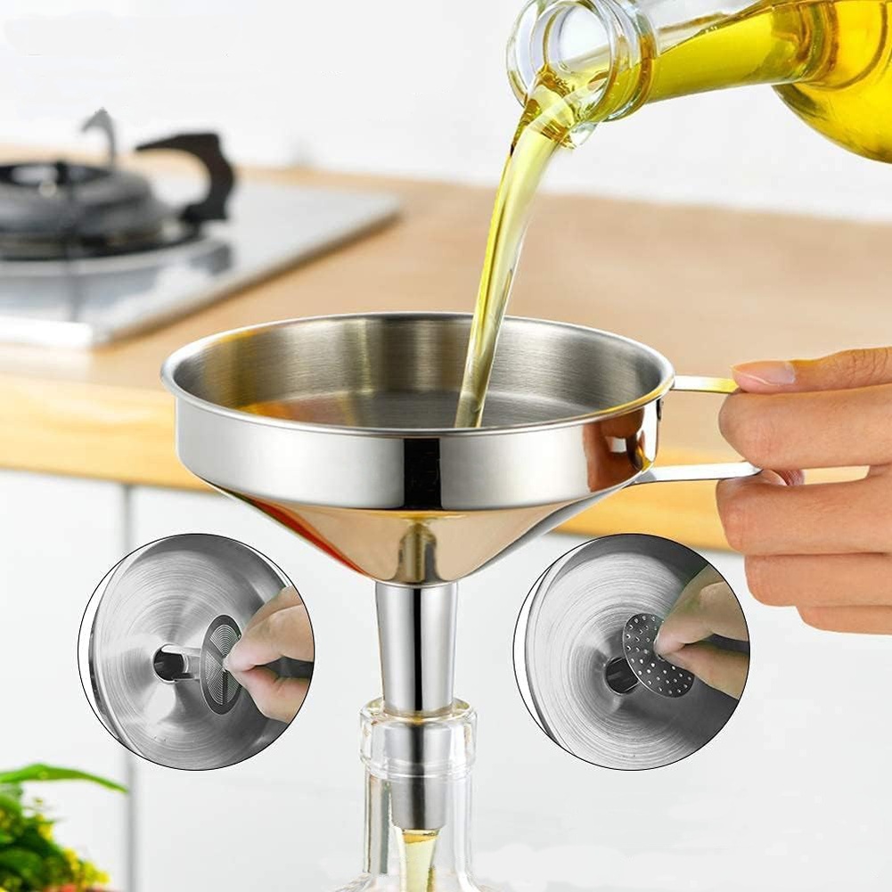 Embudo de acero inoxidable par - Kitchen Appliances For Cooking reseña y precio