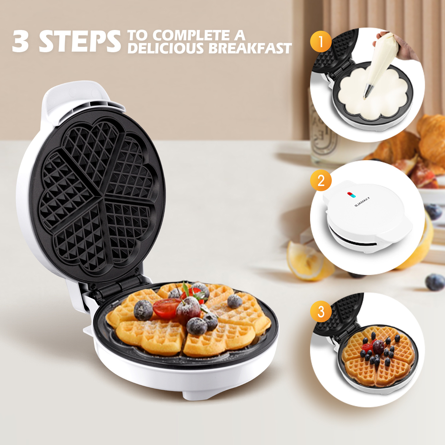 Moldes para gofres para desayu - Donut Maker Mini reseña y precio
