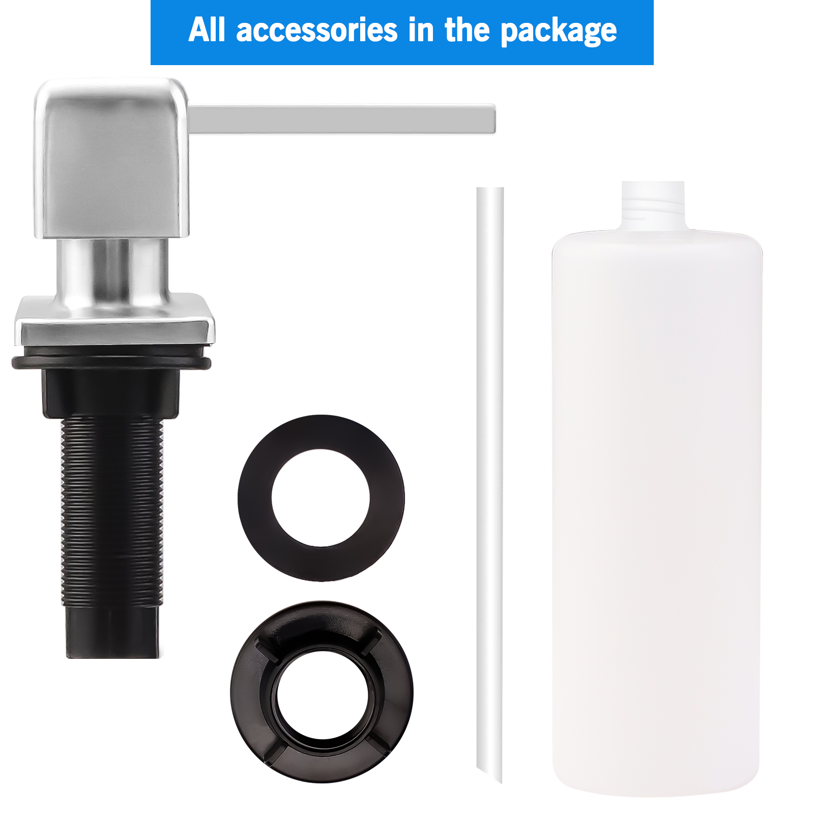 Dispensador de jabón de níquel - Kitchen Appliances Built In reseña y precio