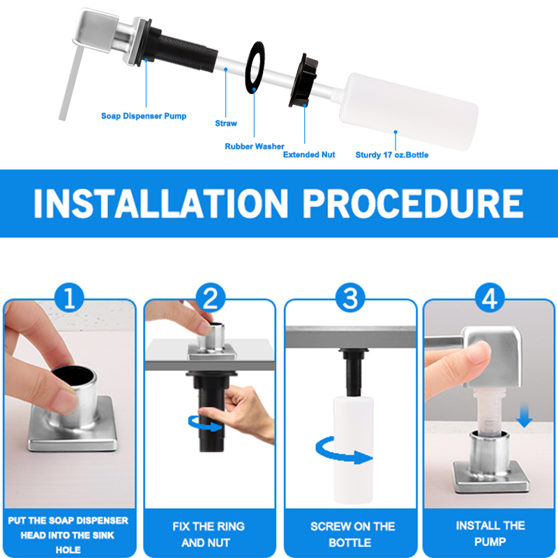 Dispensador de jabón de níquel - Kitchen Appliances Built In reseña y precio