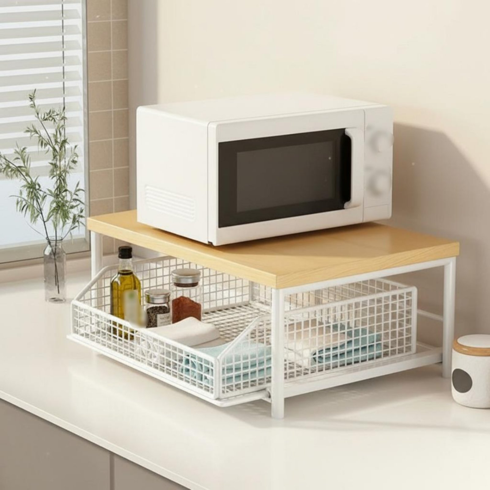 Estante de Cocina de 2 Niveles - Kitchen Appliances Usa reseña y precio