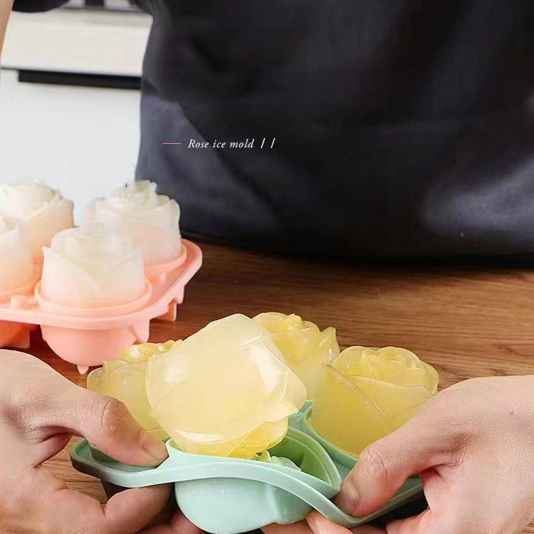 Moldes de hielo de rosas 3D, b - Kitchen Appliances Holder reseña y precio