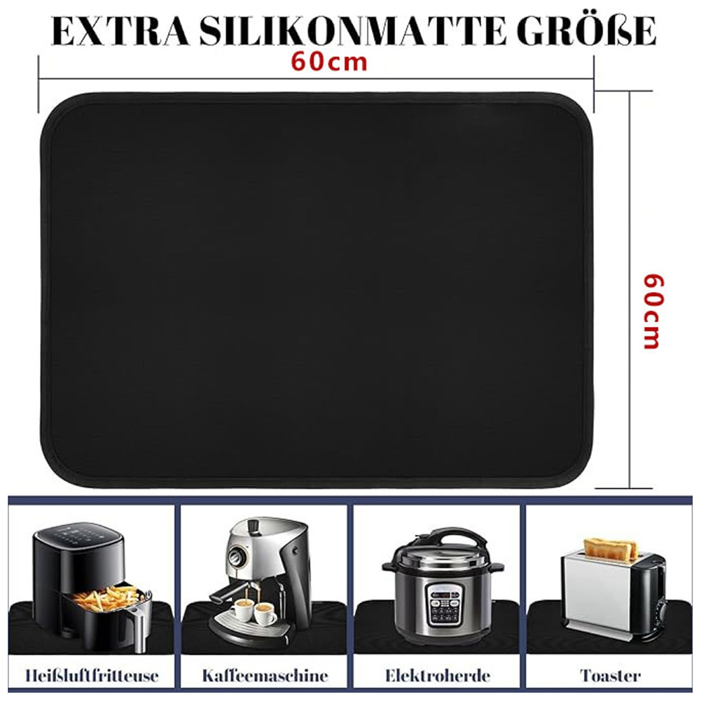 Alfombrilla negra para freidor - Kitchen Appliances Usa reseña y precio