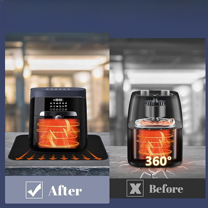 Alfombrilla negra para freidor - Kitchen Appliances Usa reseña y precio