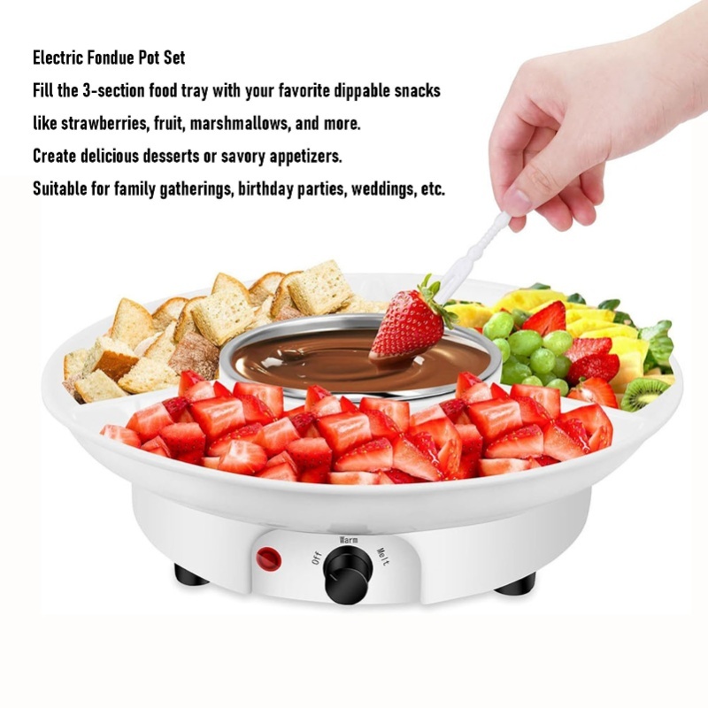 Juego de olla eléctrica para f - Fondue Set Electric reseña y precio