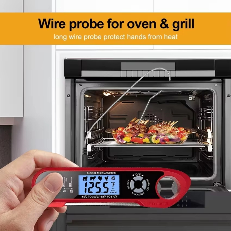 Termómetro para carne con dobl - Kitchen Appliances For Cooking reseña y precio