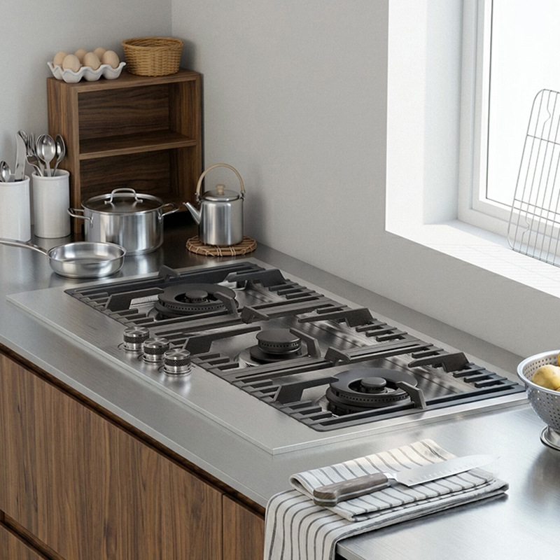 Estufa de Gas de Acero Inoxida - Kitchen Appliances Built In reseña y precio